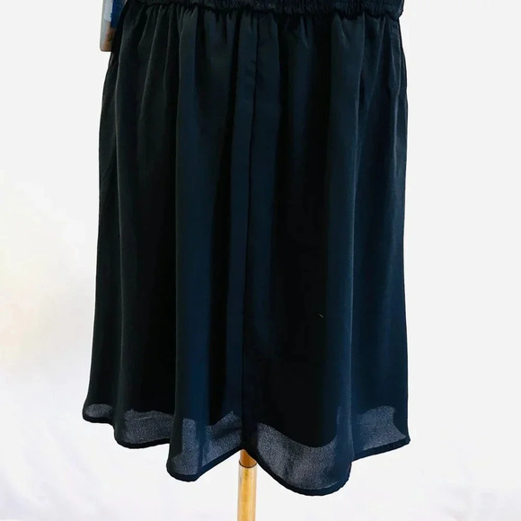 NWT Lily Rose Juniors Sleeveless Adjustable Strap Black Mini Dress Size Medium - Picture 10 of 14